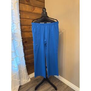 Dickies 82012 Scrub Pants– Royal Blue- Size Large- Pull-On Cargo- Excellent Cond